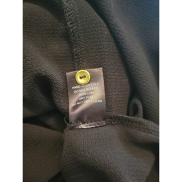 Haute Monde Lightweight Utility Style‎ Dress Black Gold Hardware Pockets Medium - Picture 14 of 14